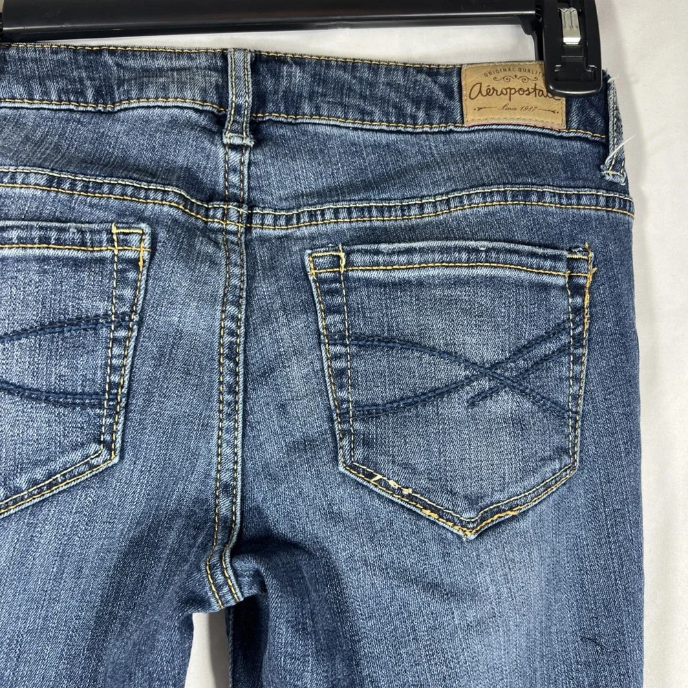 Aeropostale Womens Size 6  Short Lola Jeggings 5 Pockets‎ Denim